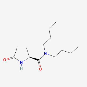 molecular formula C13H24N2O2 B12910478 (S)-N,N-Dibutyl-5-oxopyrrolidine-2-carboxamide CAS No. 85551-26-4