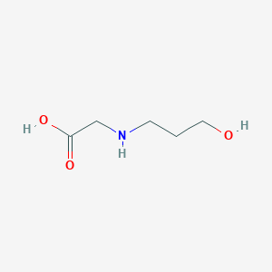 molecular formula C5H11NO3 B12910498 Glycine, N-(3-hydroxypropyl)- CAS No. 100747-20-4