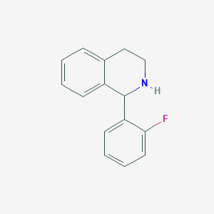 molecular formula C15H14FN B1291069 1-(2-Fluorophenyl)-1,2,3,4-tetrahydroisoquinoline CAS No. 1017125-85-7