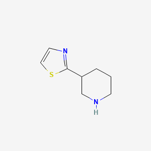 molecular formula C8H12N2S B1291081 2-(Piperidin-3-yl)thiazole CAS No. 630121-84-5