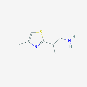 2-(4-Methyl-1,3-thiazol-2-yl)propan-1-amine