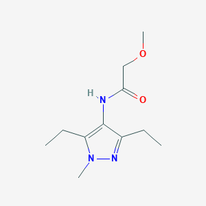 molecular formula C11H19N3O2 B12910920 N-(3,5-Diethyl-1-methyl-1H-pyrazol-4-yl)-2-methoxyacetamide CAS No. 87675-92-1