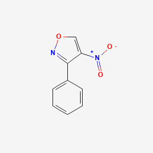 molecular formula C9H6N2O3 B12910944 4-Nitro-3-phenyl-1,2-oxazole CAS No. 31301-41-4