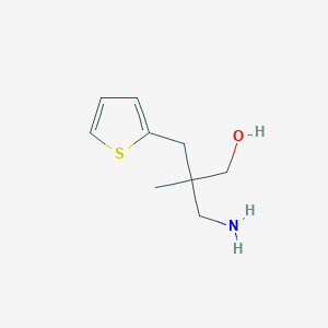 3-Amino-2-methyl-2-(thiophen-2-ylmethyl)propan-1-ol