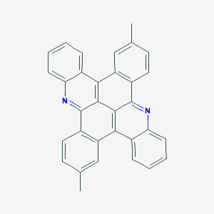 molecular formula C32H22N2 B129111 6,15-Dimethyltribenzo-(c,f,j)naphtho(1,2,3,4-lmn)(2,7)phenanthroline CAS No. 151699-81-9