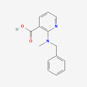 molecular formula C14H14N2O2 B1291110 2-[Benzyl(methyl)amino]nicotinic acid CAS No. 35174-13-1
