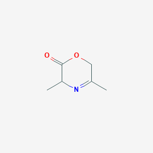 molecular formula C6H9NO2 B129112 3,5-dimethyl-3,6-dihydro-2H-1,4-oxazin-2-one CAS No. 140925-24-2