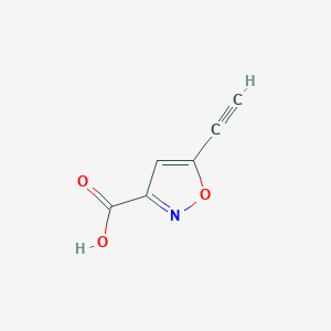 molecular formula C6H3NO3 B12911288 5-Ethynyl-1,2-oxazole-3-carboxylic acid CAS No. 89488-59-5