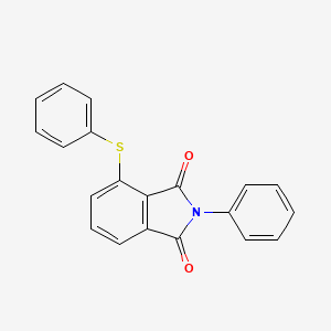 molecular formula C20H13NO2S B12911309 2-Phenyl-4-(phenylthio)isoindoline-1,3-dione CAS No. 58045-34-4