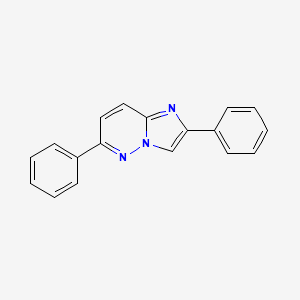 molecular formula C18H13N3 B12911406 2,6-Diphenylimidazo[1,2-b]pyridazine CAS No. 65610-30-2