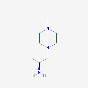 molecular formula C8H19N3 B1291172 (2S)-1-(4-Methylpiperazin-1-YL)propan-2-amine CAS No. 720001-88-7