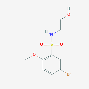 5-Bromo-N-(2-hydroxyethyl)-2-methoxybenzenesulfonamide