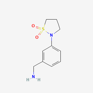 2-(3-(Aminomethyl)phenyl)isothiazolidine 1,1-dioxide