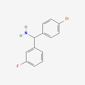(4-Bromophenyl)(3-fluorophenyl)methanamine