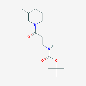 tert-butyl N-[3-(3-methylpiperidin-1-yl)-3-oxopropyl]carbamate