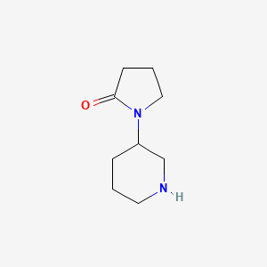 molecular formula C9H16N2O B1291216 1-(Piperidin-3-YL)pyrrolidin-2-one CAS No. 933692-43-4