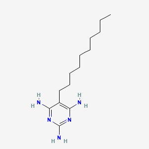 molecular formula C14H27N5 B12912490 5-Decylpyrimidine-2,4,6-triamine CAS No. 94087-75-9