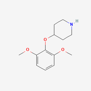 molecular formula C13H19NO3 B1291253 4-(2,6-Dimethoxyphenoxy)piperidine 