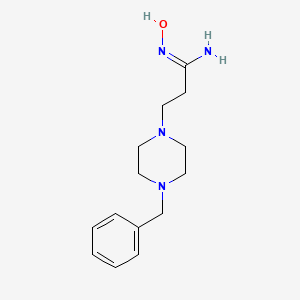 molecular formula C14H22N4O B1291266 3-(4-benzylpiperazin-1-yl)-N'-hydroxypropanimidamide 