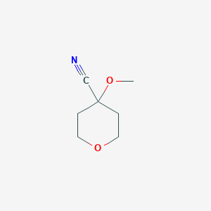 molecular formula C7H11NO2 B1291277 4-Methoxytetrahydro-2H-pyran-4-carbonitrile CAS No. 155650-56-9