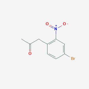 molecular formula C9H8BrNO3 B1291281 1-(4-Bromo-2-nitrophenyl)propan-2-one CAS No. 6127-15-7