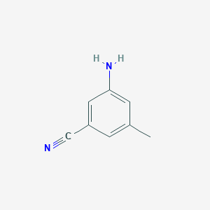 molecular formula C8H8N2 B1291298 3-氨基-5-甲基苯甲腈 CAS No. 186551-97-3