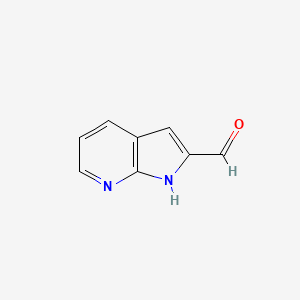 molecular formula C8H6N2O B1291308 1H-pyrrolo[2,3-b]pyridine-2-carbaldehyde CAS No. 394223-03-1