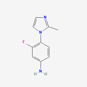 3-fluoro-4-(2-methyl-1H-imidazol-1-yl)aniline