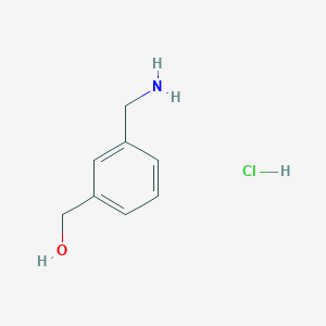 molecular formula C8H12ClNO B1291327 (3-(Aminomethyl)phenyl)methanol hydrochloride CAS No. 40896-62-6