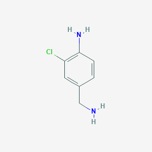 molecular formula C7H9ClN2 B1291328 4-(Aminomethyl)-2-chloroaniline CAS No. 263713-33-3