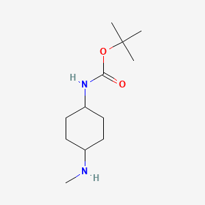 molecular formula C12H24N2O2 B1291331 叔丁基(4-(甲基氨基)环己基)氨基甲酸酯 CAS No. 919834-80-3