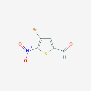 molecular formula C5H2BrNO3S B1291338 4-Bromo-5-nitrothiophene-2-carbaldehyde CAS No. 41498-07-1