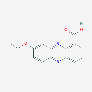 molecular formula C15H12N2O3 B12913385 8-Ethoxyphenazine-1-carboxylic acid CAS No. 62256-26-2