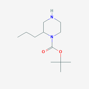 molecular formula C12H24N2O2 B1291350 tert-Butyl 2-propylpiperazine-1-carboxylate CAS No. 1027511-67-6