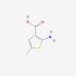 molecular formula C6H7NO2S B1291356 2-Amino-5-methylthiophene-3-carboxylic acid CAS No. 41940-47-0