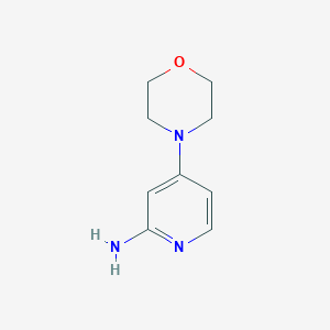 molecular formula C9H13N3O B1291362 2-氨基-4-吗啉吡啶 CAS No. 722549-98-6