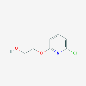 molecular formula C7H8ClNO2 B1291369 2-[(6-氯吡啶-2-基)氧基]乙醇 CAS No. 104472-98-2