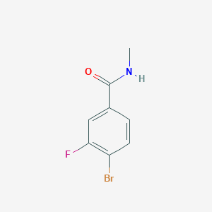 molecular formula C8H7BrFNO B1291370 4-溴-3-氟-N-甲基苯甲酰胺 CAS No. 865111-72-4