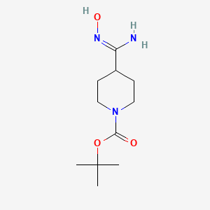 molecular formula C11H21N3O3 B1291372 1-tert-Butyloxycarbonyl-4-(N-Hydroxycarbamimidoyl)piperidine CAS No. 280110-63-6