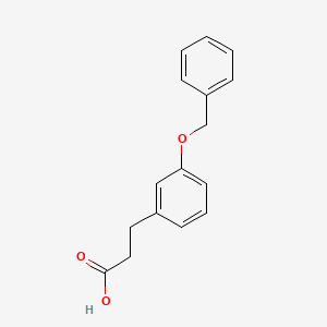 molecular formula C16H16O3 B1291376 3-(3-(Benzyloxy)phenyl)propanoic acid CAS No. 57668-34-5
