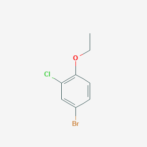 molecular formula C8H8BrClO B1291377 4-Bromo-2-chloro-1-ethoxybenzene CAS No. 279261-80-2