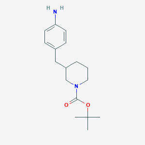 molecular formula C17H26N2O2 B1291385 tert-Butyl 3-(4-aminobenzyl)piperidine-1-carboxylate CAS No. 331759-58-1