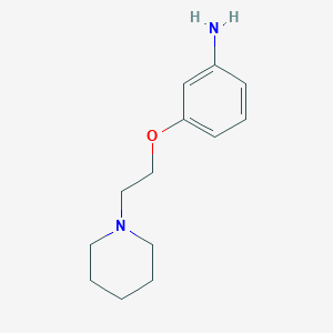molecular formula C13H20N2O B1291389 3-(2-(Piperidin-1-yl)ethoxy)aniline CAS No. 373824-23-8
