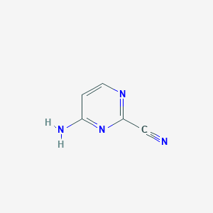 molecular formula C5H4N4 B1291390 4-Aminopyrimidine-2-carbonitrile CAS No. 245321-46-4
