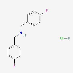 molecular formula C14H14ClF2N B1291394 Bis(4-fluorobenzyl)amine hydrochloride CAS No. 646051-52-7
