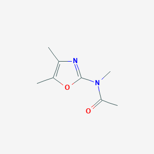 molecular formula C8H12N2O2 B12913952 N-(4,5-Dimethyl-1,3-oxazol-2-yl)-N-methylacetamide CAS No. 57068-54-9