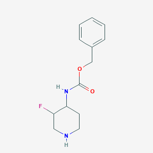 molecular formula C13H17FN2O2 B1291397 Benzyl 3-fluoropiperidin-4-ylcarbamate CAS No. 934536-12-6