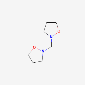 molecular formula C7H14N2O2 B12914061 Di(isoxazolidin-2-yl)methane CAS No. 63489-62-3