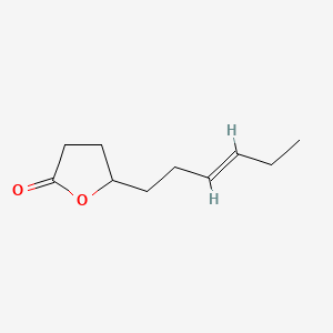 molecular formula C10H16O2 B12914154 (E)-5-(3-Hexenyl)dihydrofuran-2(3H)-one CAS No. 97416-87-0