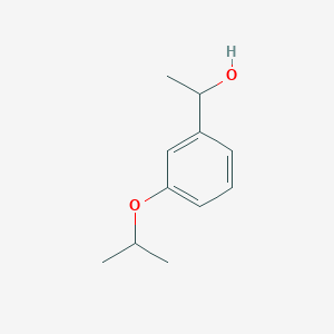 B1291442 1-[3-(Propan-2-yloxy)phenyl]ethan-1-ol CAS No. 1156397-04-4